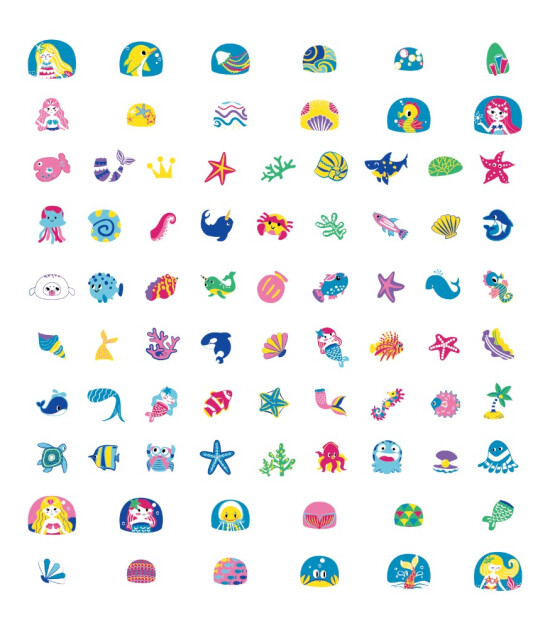 Avenir Tırnak Çıkartmaları - Simli // Ocean