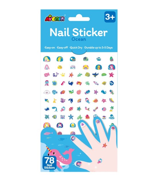 Avenir Tırnak Çıkartmaları - Simli // Ocean