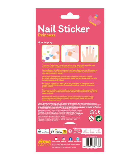 Avenir Tırnak Çıkartmaları - Simli // Princess