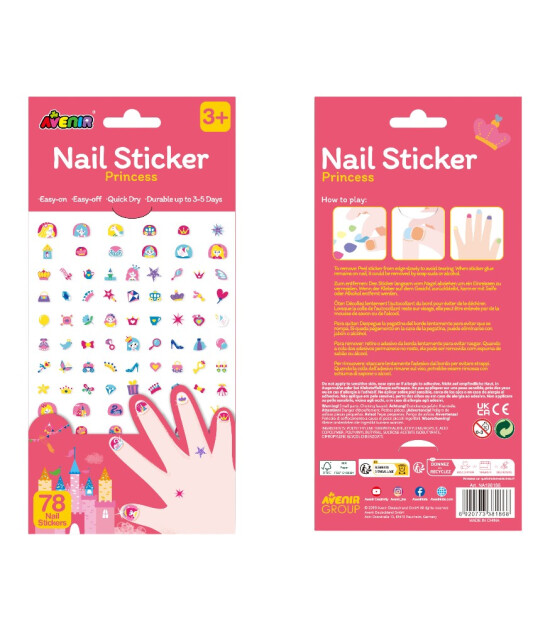 Avenir Tırnak Çıkartmaları - Simli // Princess