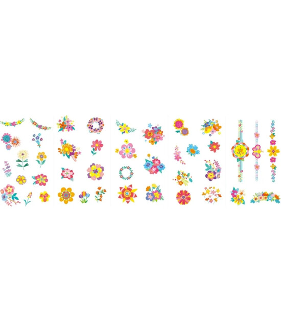 Avenir Tırnak &Ccedil;ıkartmaları ve D&ouml;vme Seti - Flower