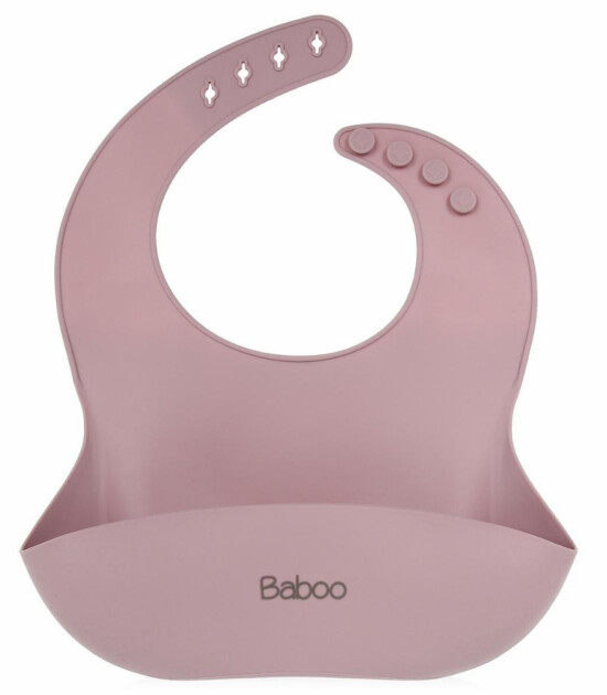 Baboo Silikon Mama Önlüğü / Mauve (Leylak)