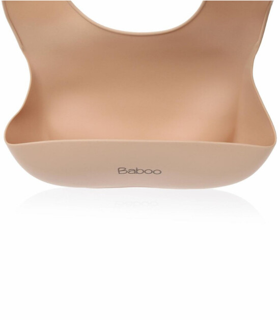 Baboo Silikon Mama Önlüğü / Sand (Kum Rengi)