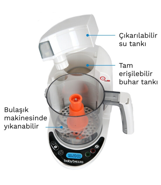 Baby Brezza Food Maker Deluxe Buharlı Pişirici & Blender