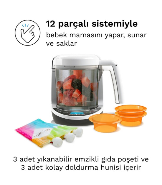 Baby Brezza Food Maker Deluxe Buharlı Pişirici & Blender