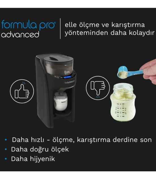 Baby Brezza Formula Pro Advanced Otomatik Bebek Maması Yapma Makinesi // Siyah
