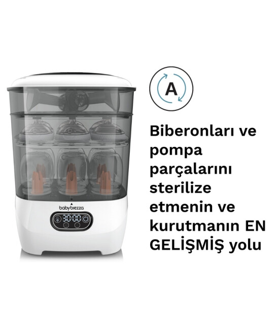 Baby Brezza Sterilizer Dryer Advanced 3'&uuml; 1 Arada Buharlı Sterilizat&ouml;r & Kurutucu