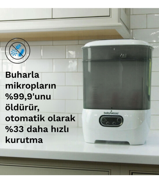 Baby Brezza Sterilizer Dryer Advanced 3'&uuml; 1 Arada Buharlı Sterilizat&ouml;r & Kurutucu