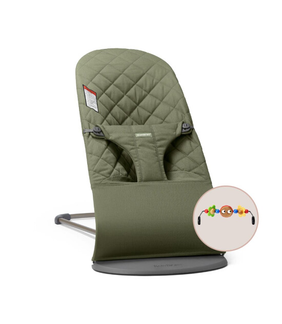 Babybjörn Bliss Cotton Oyuncaklı Ana Kucağı // Dark Green