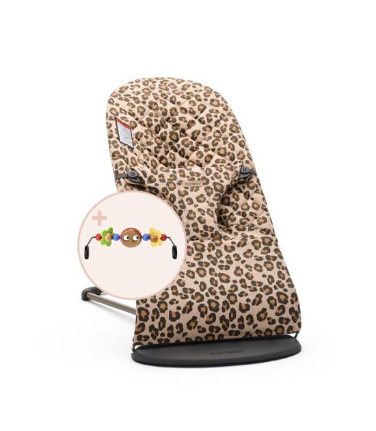 Babybjörn Bliss Cotton Oyuncaklı Ana Kucağı // Beige Leopard