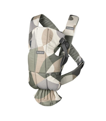 BabyBjörn Kanguru Mini 3D Cotton Print // Khaki Green