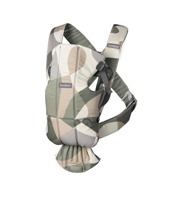 BabyBjörn Kanguru Mini 3D Cotton Print // Khaki Green