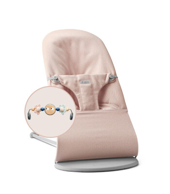 Babybjörn Balance Bliss Woven Melange Oyuncaklı Ana Kucağı // Light Pink