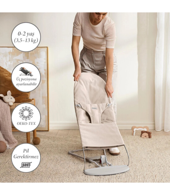 Babybjörn Bliss Ana Kucağı Woven Melange Oyuncaklı / Light Beige