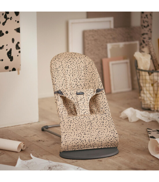 Babybjörn Bliss Woven Print Oyuncaklı Beige Ana Kucağı // Dark Grey