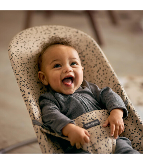 Babybjörn Bliss Woven Print Oyuncaklı Beige Ana Kucağı // Dark Grey