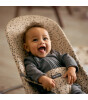Babybjörn Bliss Woven Print Oyuncaklı Beige Ana Kucağı // Dark Grey
