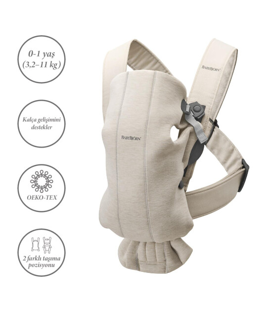 Babybjörn Balance Soft Woven Jersey Üçlü Kumaş Oyuncaklı Yenidoğan Seti  / Light Beige