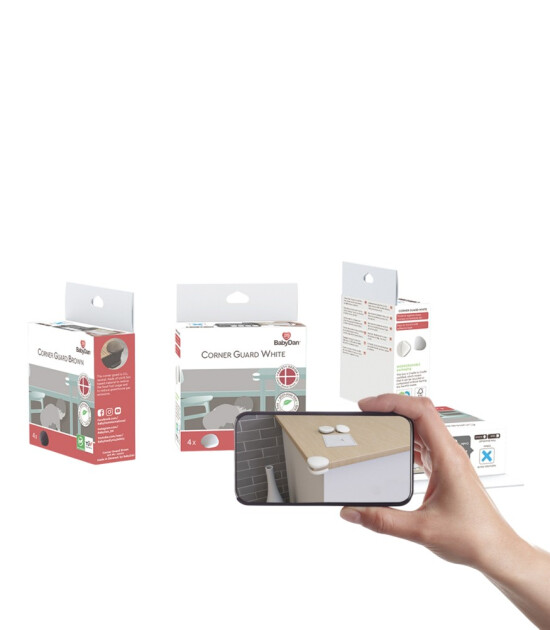 BabyDan Bebek ve &Ccedil;ocuklar İ&ccedil;in K&ouml;şe Koruyucu // Beyaz