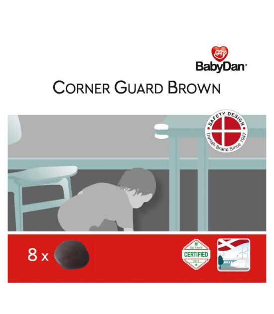 BabyDan Bebek ve &Ccedil;ocuklar İ&ccedil;in K&ouml;şe Koruyucu // Kahverengi