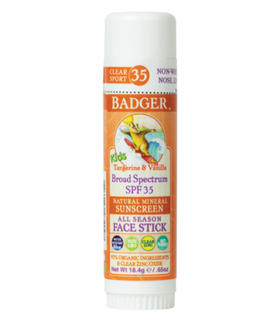 Badger Clear Zinc Çocuk Güneş Kremi Kolay Sürülüm Stick (SPF35)