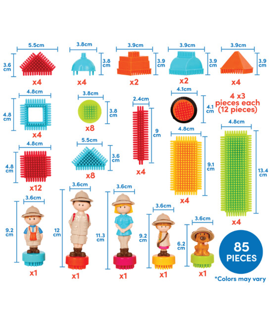 Battat Yapı Oyuncakları - Safari - 85 Parça