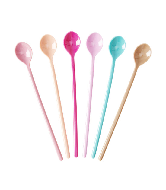 Rice Melamin Latte Kaşığı -6'lı Set