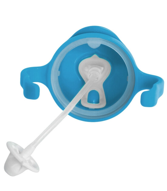 Bbox Tıklama Uçlu Kilitli Pipetli Alıştırma Bardağı // Mavi