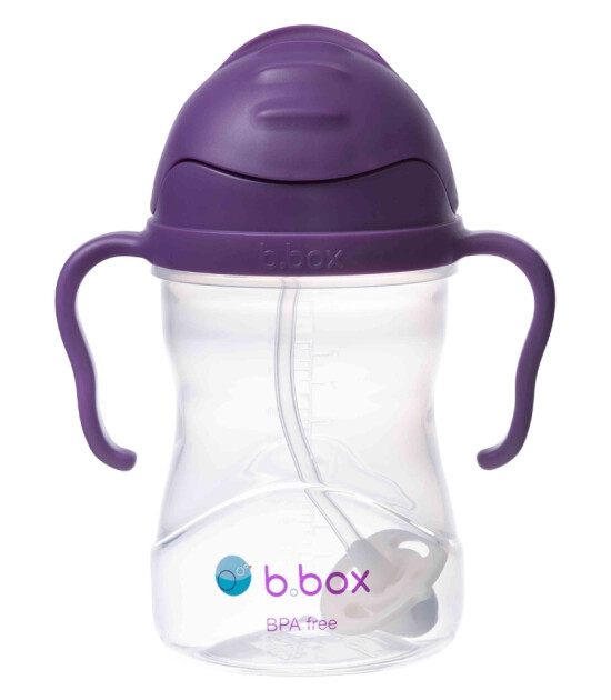 Bbox Tıklama Uçlu Kilitli Pipetli Alıştırma Bardağı // Mor