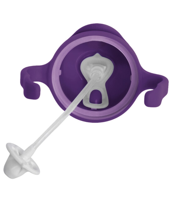 Bbox Tıklama Uçlu Kilitli Pipetli Alıştırma Bardağı // Mor