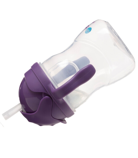 Bbox Tıklama Uçlu Kilitli Pipetli Alıştırma Bardağı // Mor