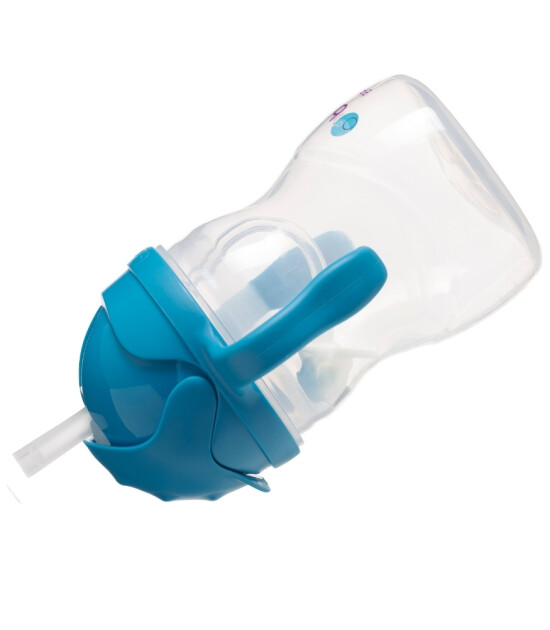 Bbox Tıklama U&ccedil;lu Kilitli Pipetli Alıştırma Bardağı // Kobalt Mavisi