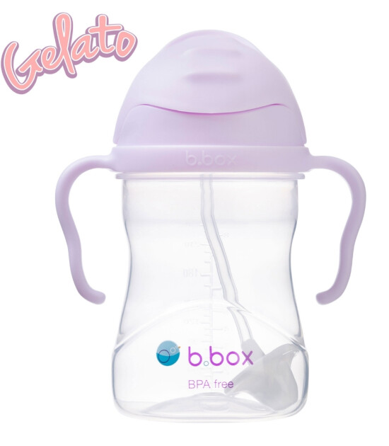 Bbox Tıklama Uçlu Kilitli Pipetli Alıştırma Bardağı // Lila