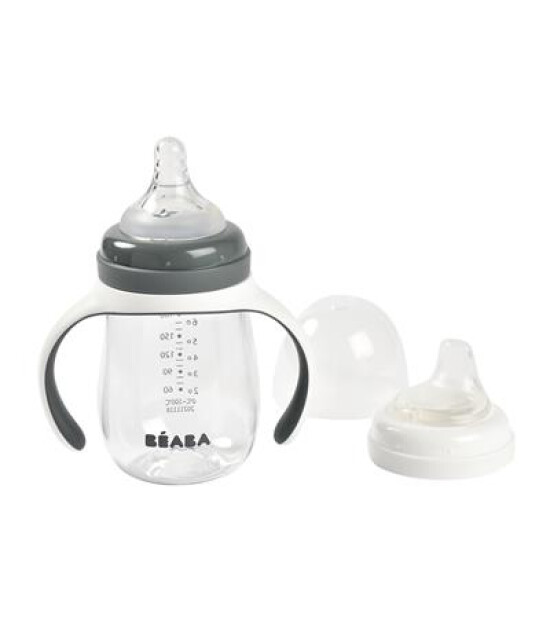 Beaba Kulplu Biberon (210 ml) // Mineral Grey