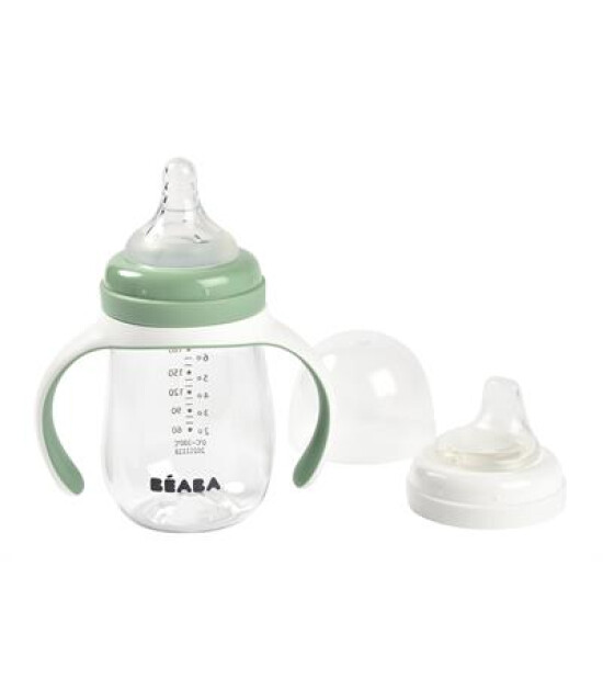 Beaba Kulplu Cam Biberon (210 ml) // Sage Green
