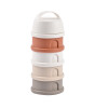 Beaba Süt Tozu Kutusu ve Atıştırmalık Kap Seti // Cotton White - Terracotta