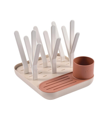 Beaba Forest Biberon Kurutma Standı // Terracotta - Clay