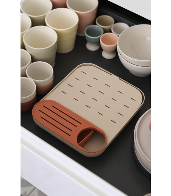 Beaba Forest Biberon Kurutma Standı // Terracotta - Clay