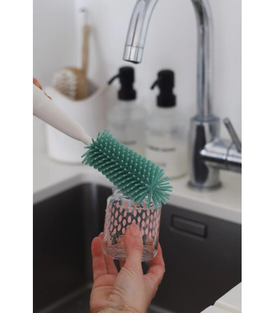 Beaba Biberon Temizleme Fırçası // Sage Green