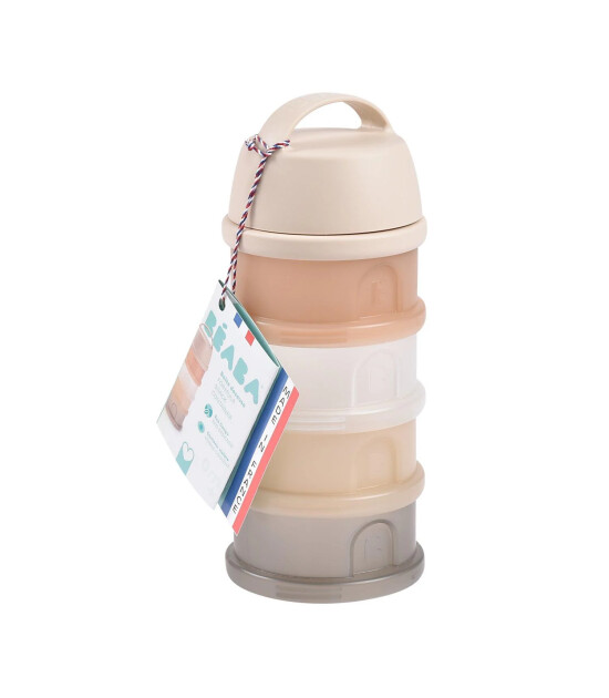 Beaba Süt Tozu Kutusu ve Atıştırmalık Kap Seti // Clay