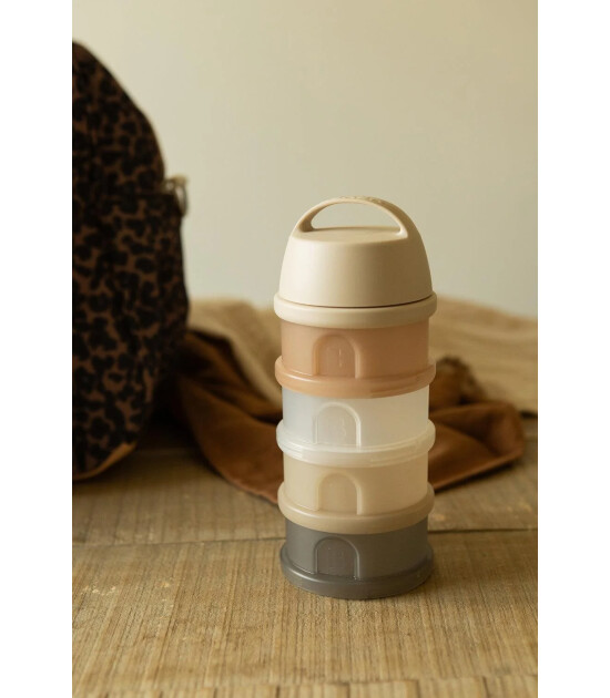 Beaba Süt Tozu Kutusu ve Atıştırmalık Kap Seti // Clay