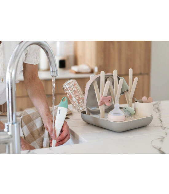 Beaba Forest Biberon Kurutma Standı // Clay - Gazelle