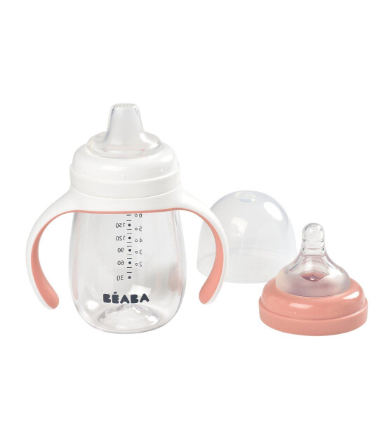 Beaba Cam Biberon ve Suluk (210 ml) // Old Pink