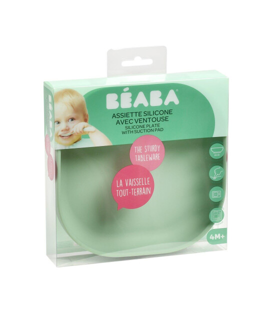 Beaba Vakumlu Silikon Tabak // Sage Green