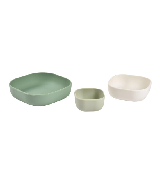 Beaba Silikon Kase Seti (3 Parça) // Sage green