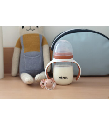 Beaba Tritan Biberon ve Suluk (210 ml) // Terracotta