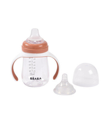 Beaba Tritan Biberon ve Suluk (210 ml) // Terracotta