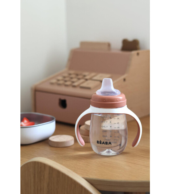 Beaba Cam Biberon ve Suluk (210 ml) // Terracotta