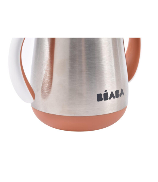 Beaba Çelik Termos Pipetli Suluk (250 ml) // Terracotta