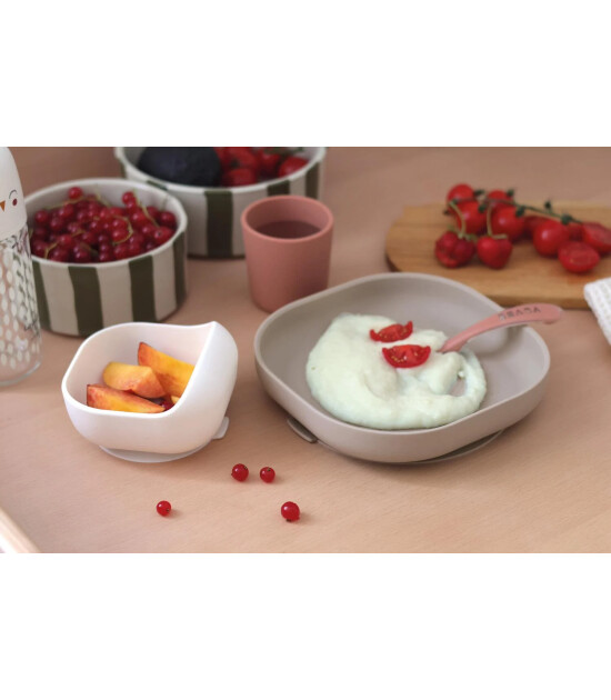 Beaba Silikon Beslenme Seti (4 Par&ccedil;a) // Terracotta - Gazelle